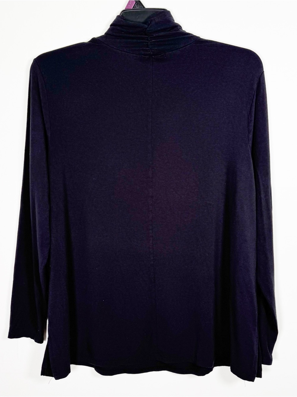 SEJOUR Women’s Black Modal Blend Super Soft Turtleneck Long Sleeve Tunic Sz 1X - Picture 2 of 7